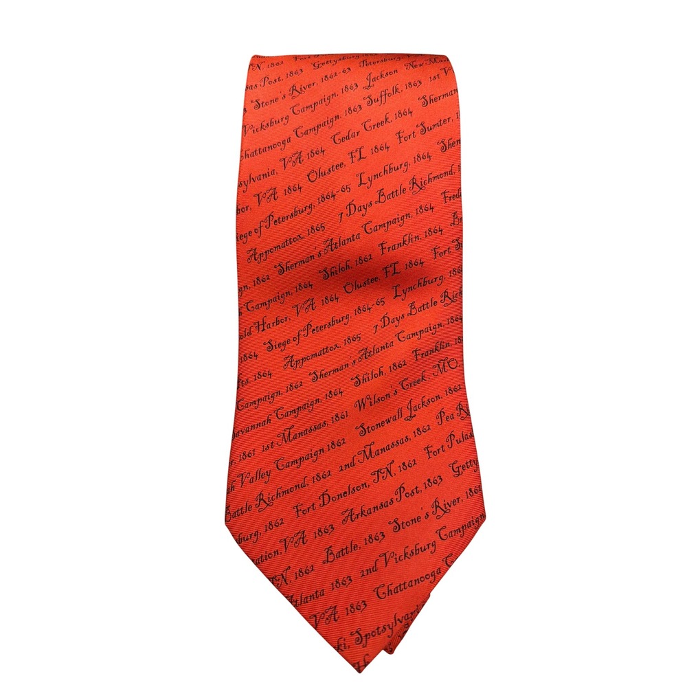 Vintage Gallery Collection Civil War Silk Tie History Buff Americana Scholar
